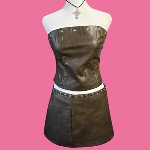 PacSun Dark Brown Mini Skirt